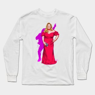 Rebel Wilson - An illustration by Paul Cemmick Long Sleeve T-Shirt